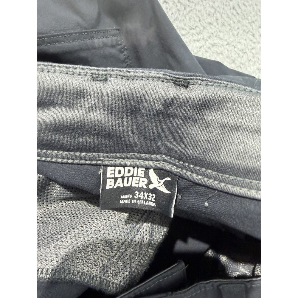 Mens Eddie Bauer MR Ranger Cargo Hiking Pants Olive Carbon Grey Size 34x 32 NWT - Picture 12 of 14